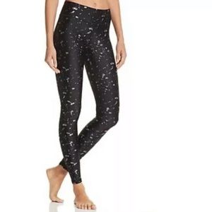 Terez Black Silver Splatter Leggings